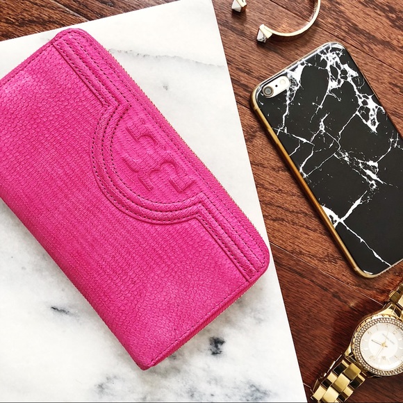 Tory Burch Handbags - Tory Burch Fleming Suede Continental Wallet